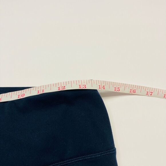 Yogalicious Leggings Navy Blue With Black Mesh Cutout Panels Size Medium - Picture 9 of 11